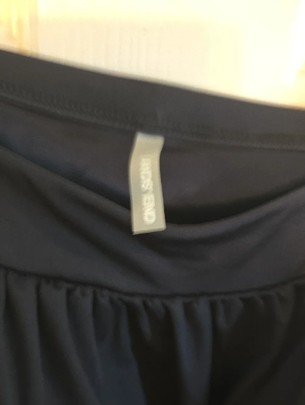 Land's End Black Swim Top with Adjustable Straps Size 26W